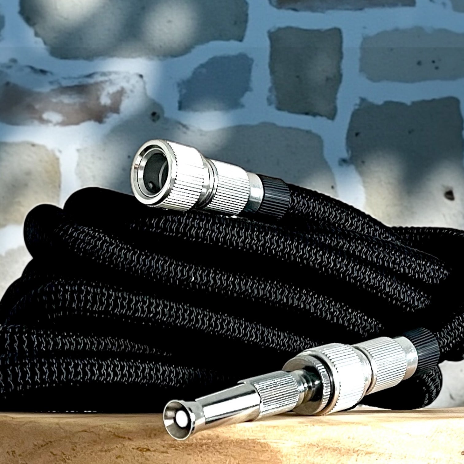 Silver Adjustable Garden Hose Nozzle