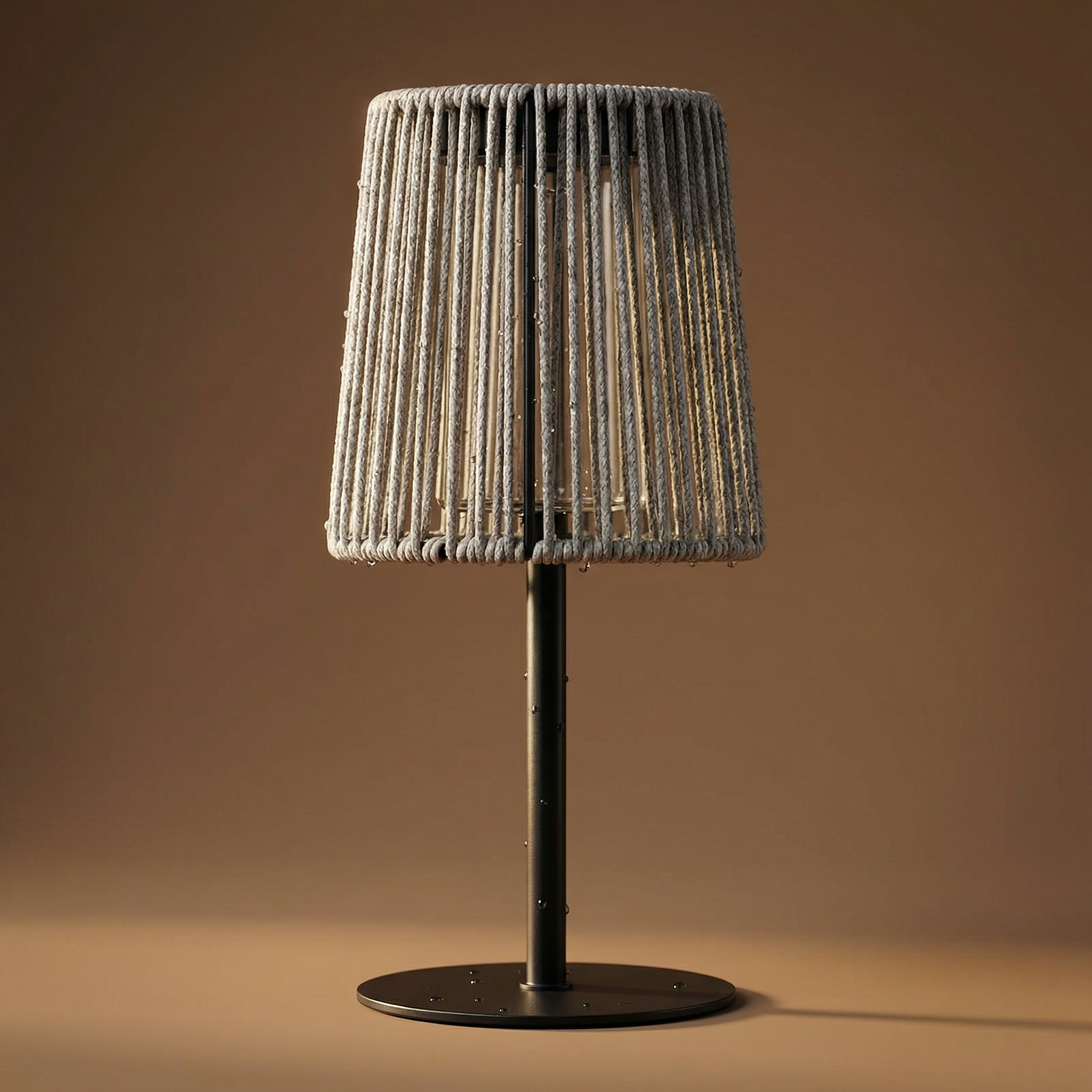 Pixie Rattan Solar Lamp