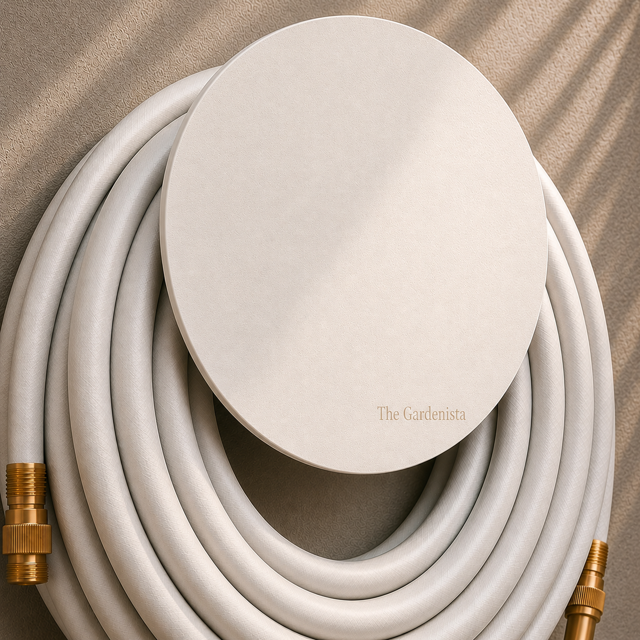 Modern Wall Mounted Hose Holder – White (Large) | The Gardenista