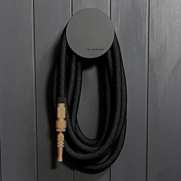 Spot Wall Mounted Outdoor Hose Hook Black