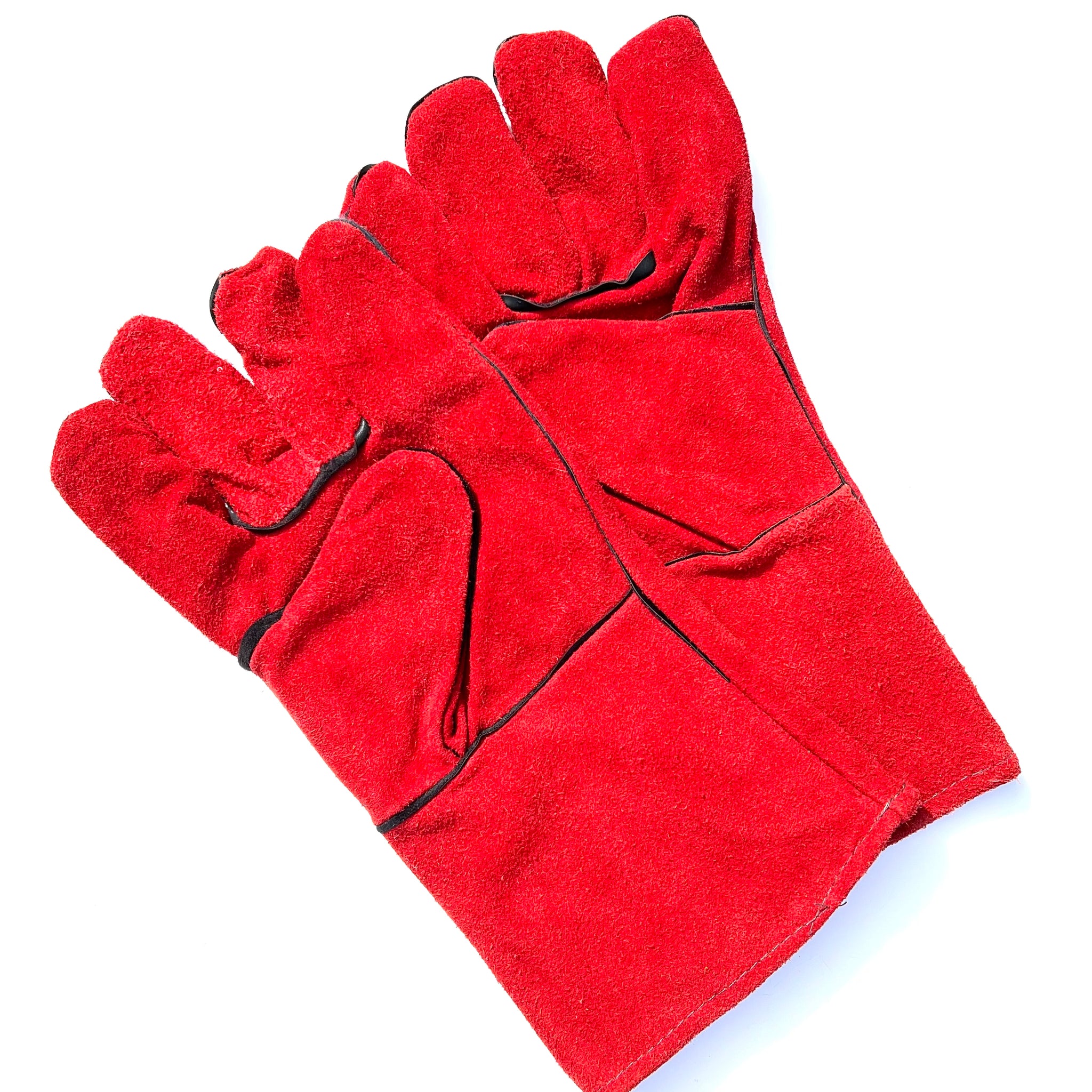 Red Heat Resistant BBQ Gloves