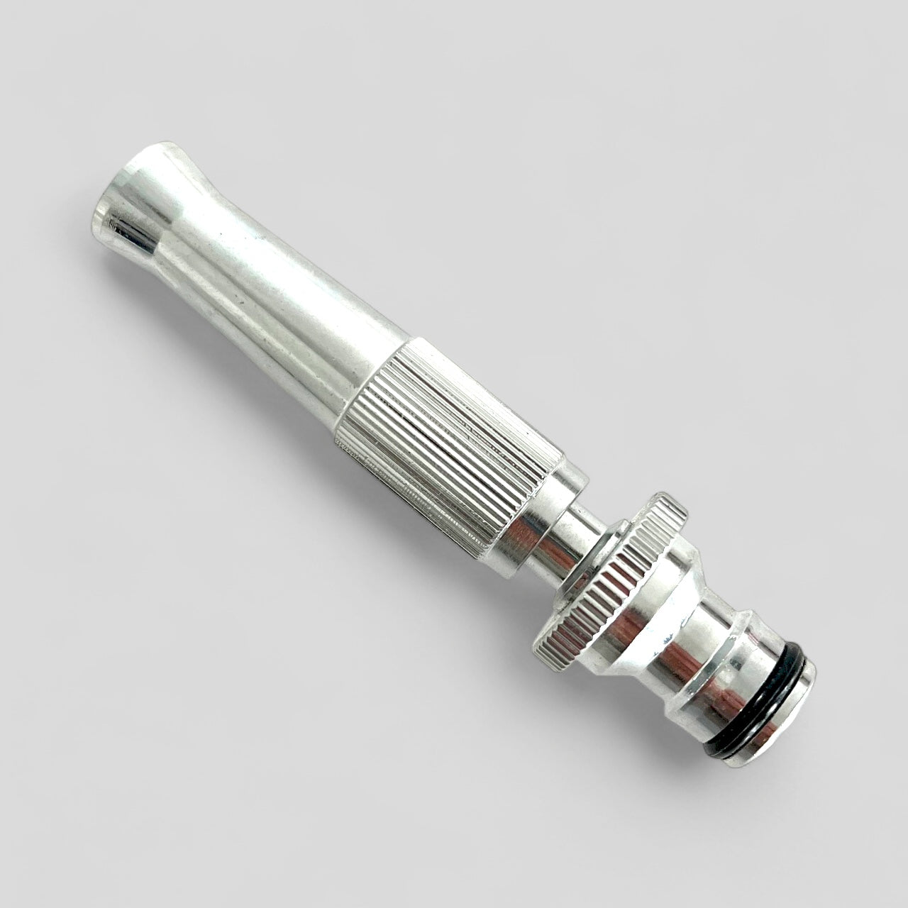 Silver Adjustable Garden Hose Nozzle