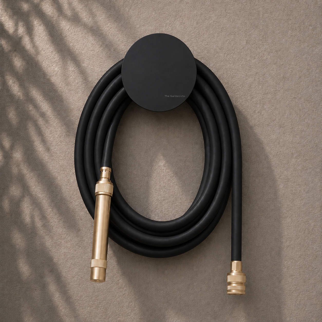 Hybrid Garden Hose Set – Matte Black 10m | Black Hose Holder