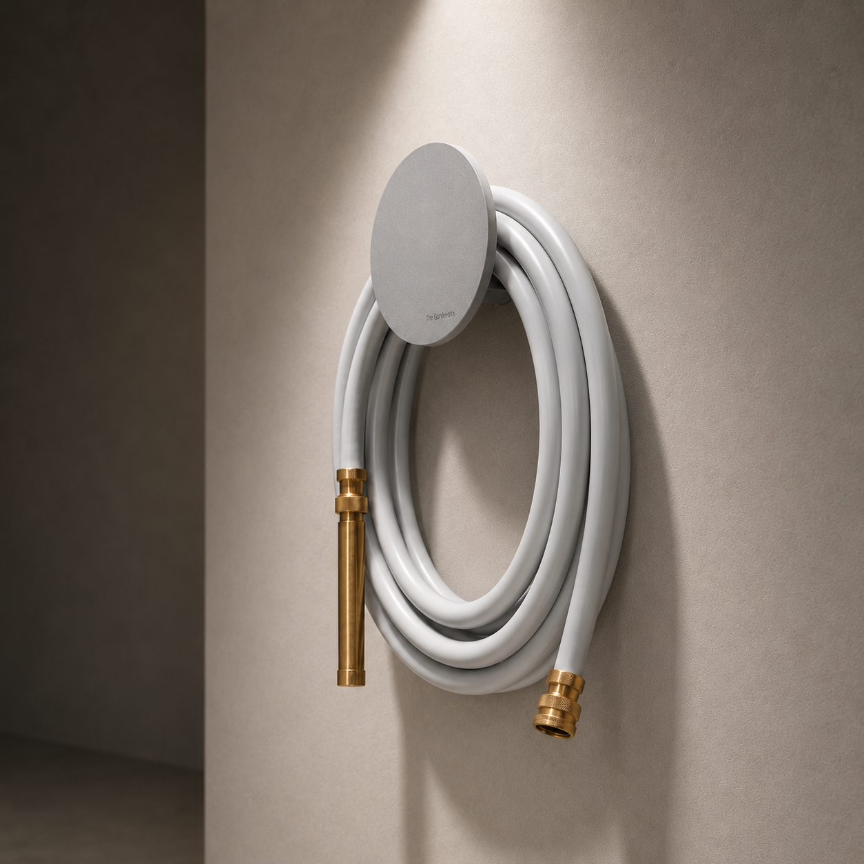 Hybrid Garden Hose Set – Soft Grey 10m | Grey Hose Holder