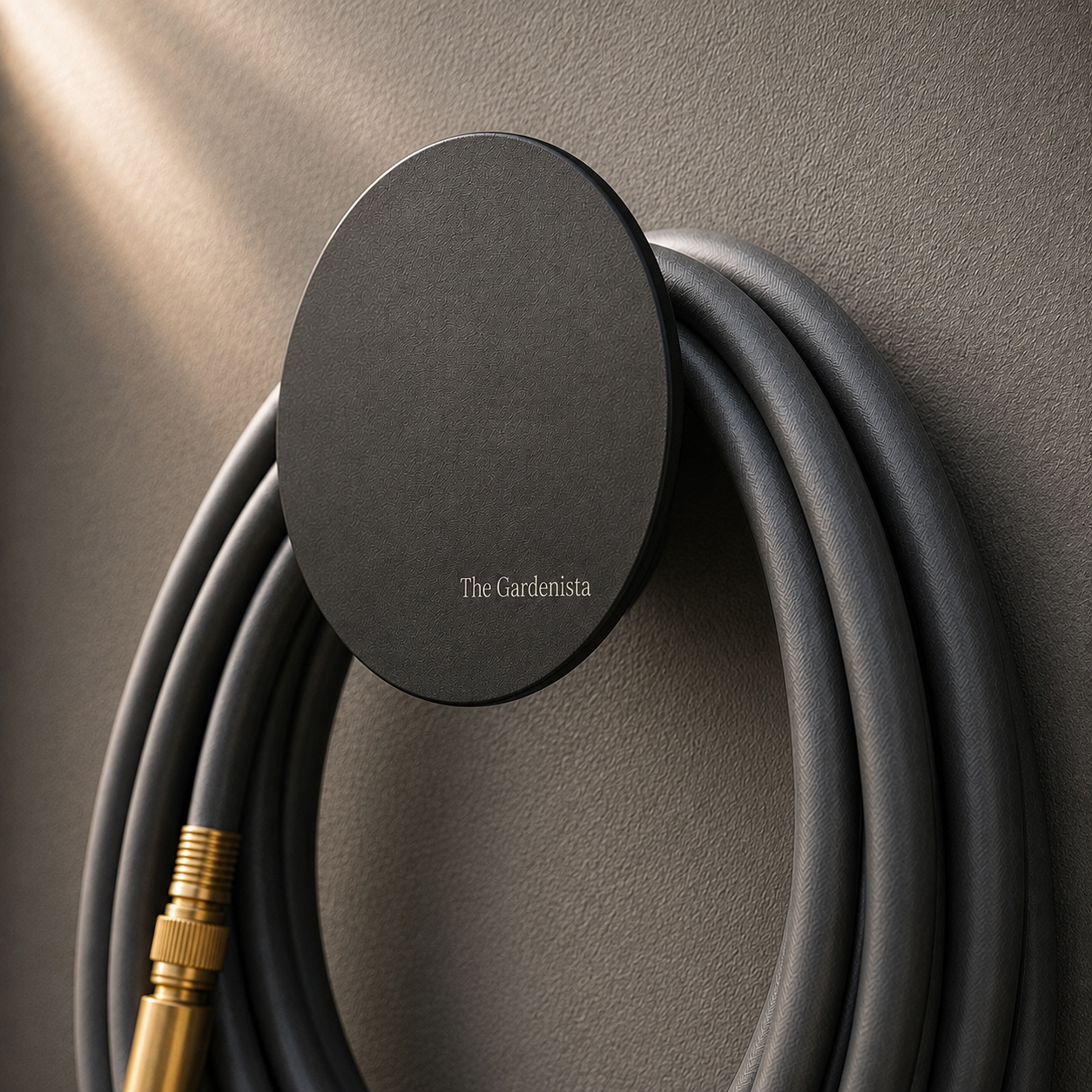 Modern Wall Mounted Hose Holder – Black (Small) | The Gardenista