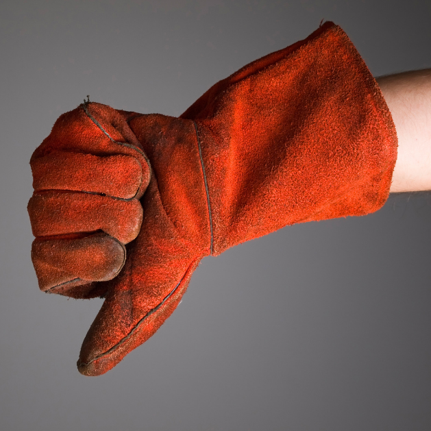 Red Heat Resistant BBQ Gloves