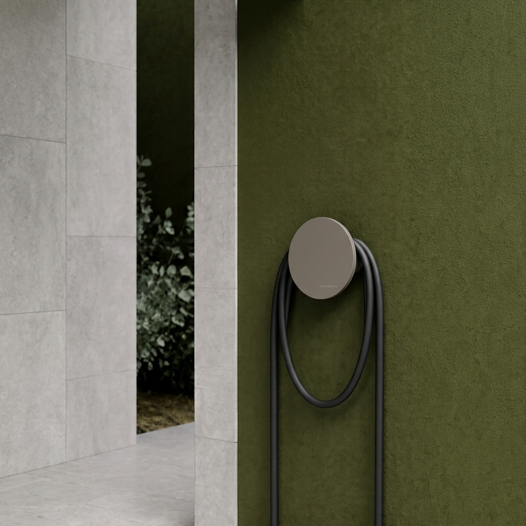 Modern Wall Mounted Hose Holder –  Grey  (Small) | The Gardenista