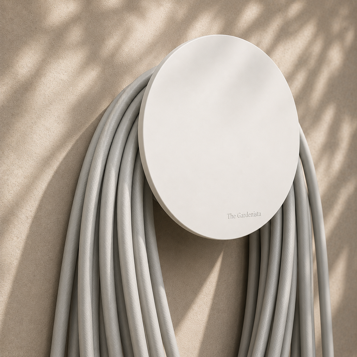 Modern Wall Mounted Hose Holder – White (Large) | The Gardenista