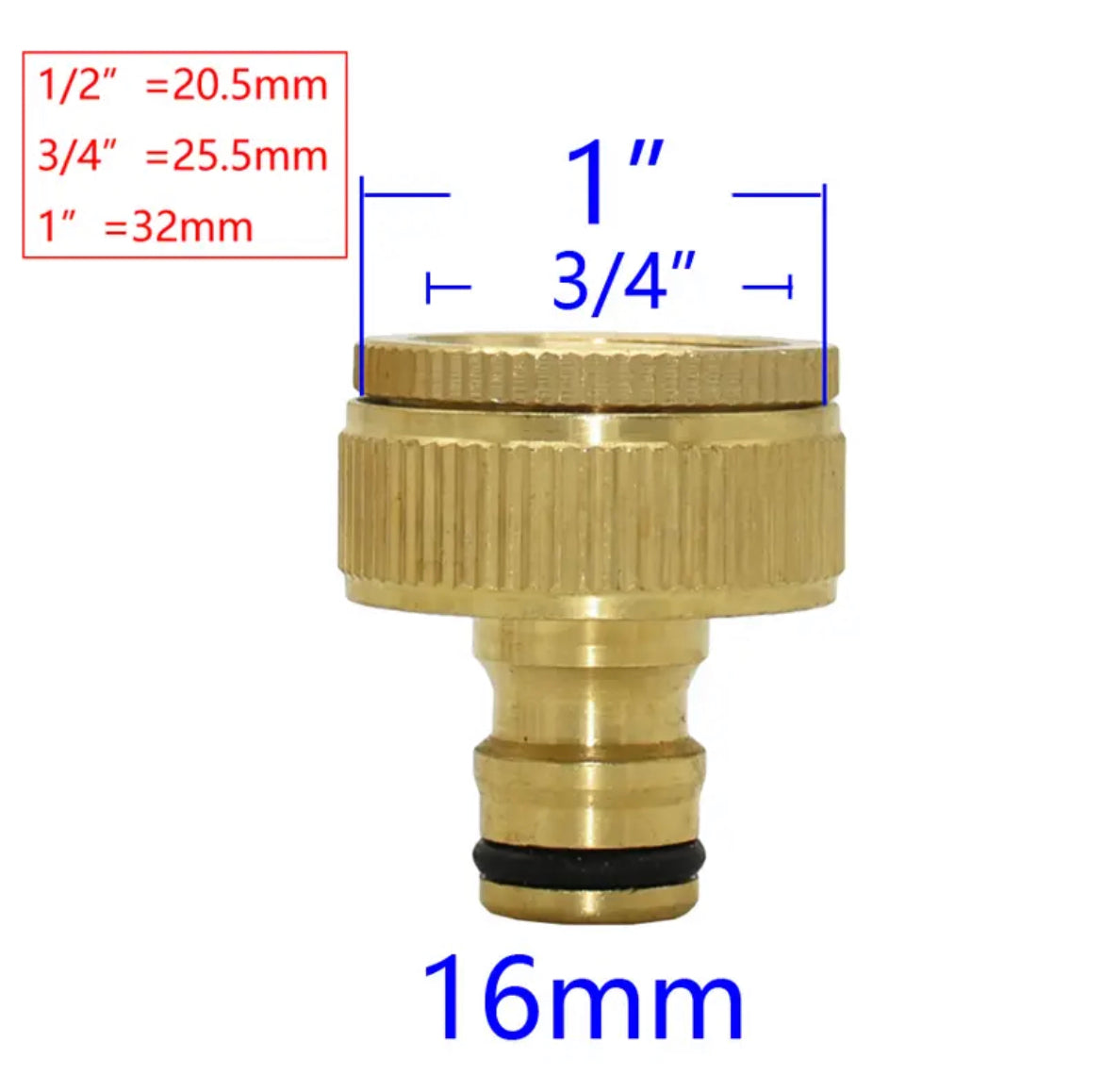 Deluxe Brass Universal Tap Adaptor